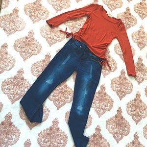 Girl’s school outfit for Fall.